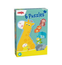 6 erste Puzzles – Tierfamilie