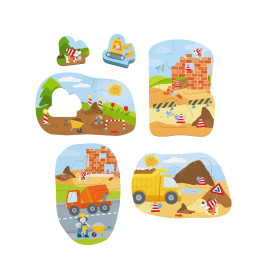 4 erste Puzzles – Baustelle