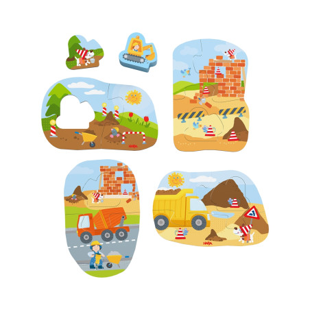 4 erste Puzzles – Baustelle