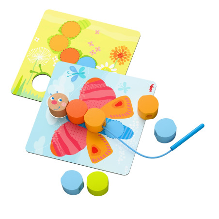 Fädelspiel Holztiere