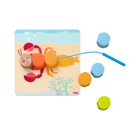 Fädelspiel Holztiere