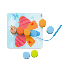 Fädelspiel Holztiere