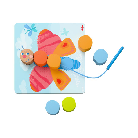 Fädelspiel Holztiere