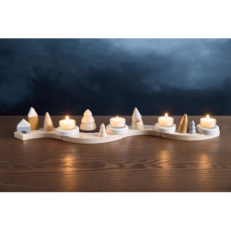 Adventskranz Holz