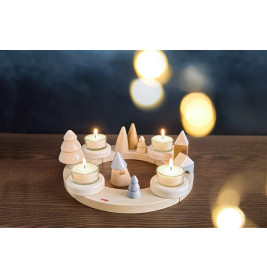 Adventskranz Holz