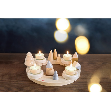 Adventskranz Holz