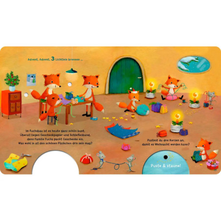 Puste-Licht-Buch Advent, Advent, ein