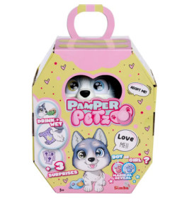 Pamper Petz Husky Welpe zum Adopteren – Interaktiv mit Windel-Farbwechsel & Überraschungen
