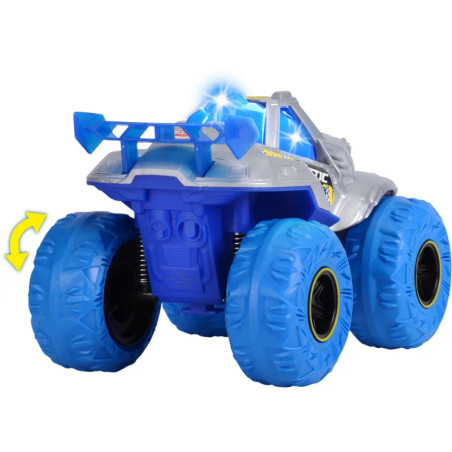 Dickie Toys Arctic Ice Monster Monstertruck mit Wasserdampf, Licht & Sound – 25cm