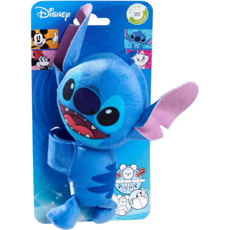 Disney Stitch Schnapparmband Plüsch - Lilo & Stitch Fanartikel für Arm & Tasche (17cm)
