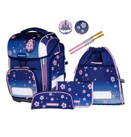 Schulranzen-Set Ergolite 9-tlg Blue Bloom