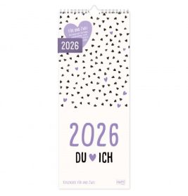 Du + Ich Kalender für uns Zwei 2026 Wandkalender 12 Mon.