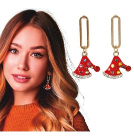 METALL- OHRRINGE WEIHNACHTSMÜTZE