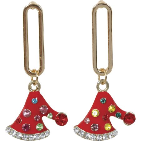 METALL- OHRRINGE WEIHNACHTSMÜTZE