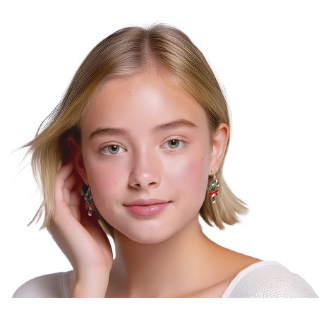 METALL- OHRRINGE ZUCKERSTANGEN