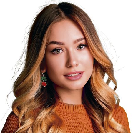 METALL- OHRRINGE WEIHNACHTSKUGEL