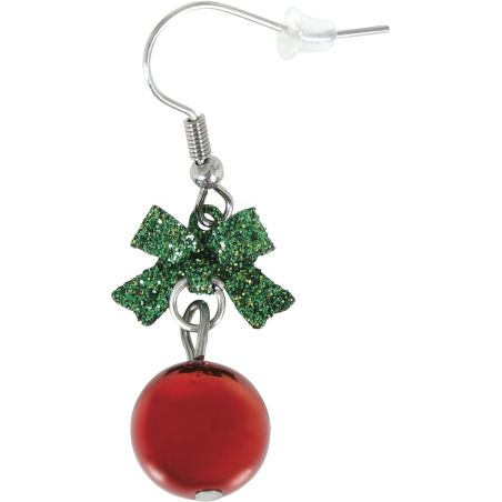 METALL- OHRRINGE WEIHNACHTSKUGEL