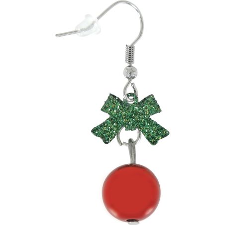 METALL- OHRRINGE WEIHNACHTSKUGEL