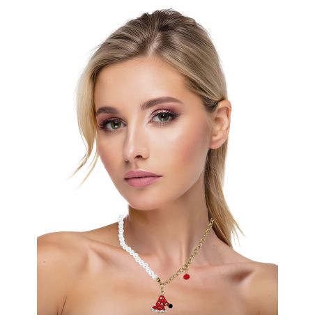 METALL-HALSKETTE WEIHNACHTSMÜTZE