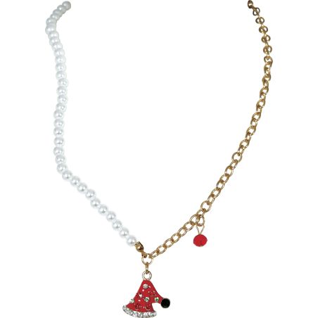 METALL-HALSKETTE WEIHNACHTSMÜTZE