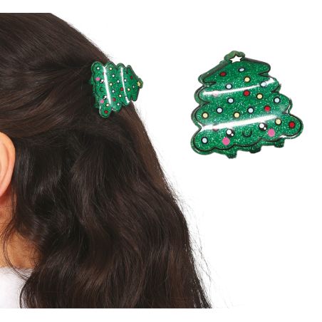 HAARKLAMMER WEIHNACHTSBAUM, 4,5 CM