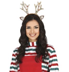 GOLDENES RENTIER GEWEIH HAARREIF