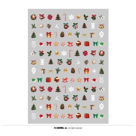 NAGEL AUFKLEBER, WEIHNACHTEN, 10X7 CM