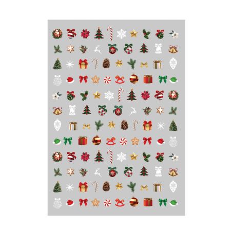 NAGEL AUFKLEBER, WEIHNACHTEN, 10X7 CM