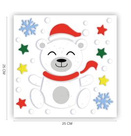 EISBÄR GEL DEKORATION 20X25 CM