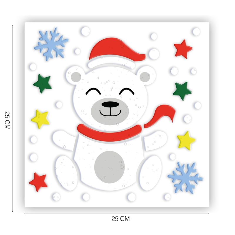 EISBÄR GEL DEKORATION 20X25 CM