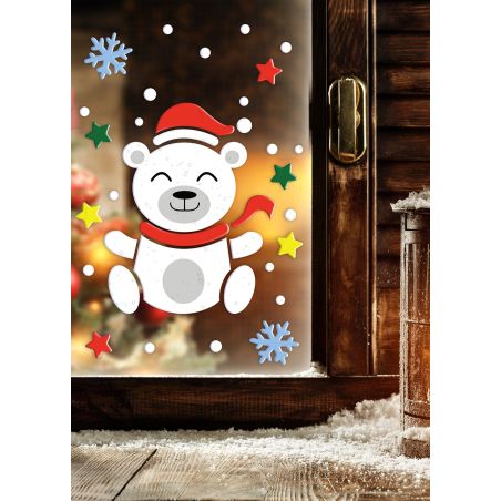 EISBÄR GEL DEKORATION 20X25 CM