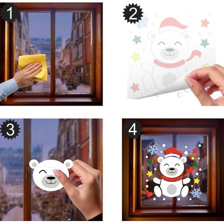 EISBÄR GEL DEKORATION 20X25 CM