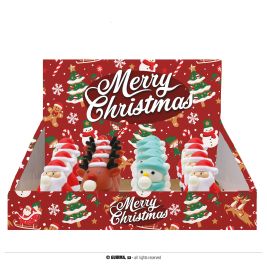 WEIHNACHTS QUETSCH SPIELZEUG SORTIERT 7CM