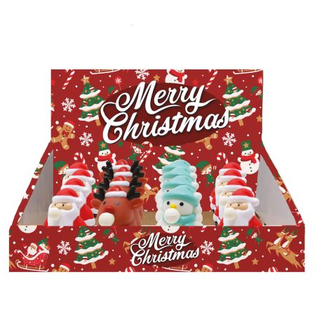 WEIHNACHTS QUETSCH SPIELZEUG SORTIERT 7CM