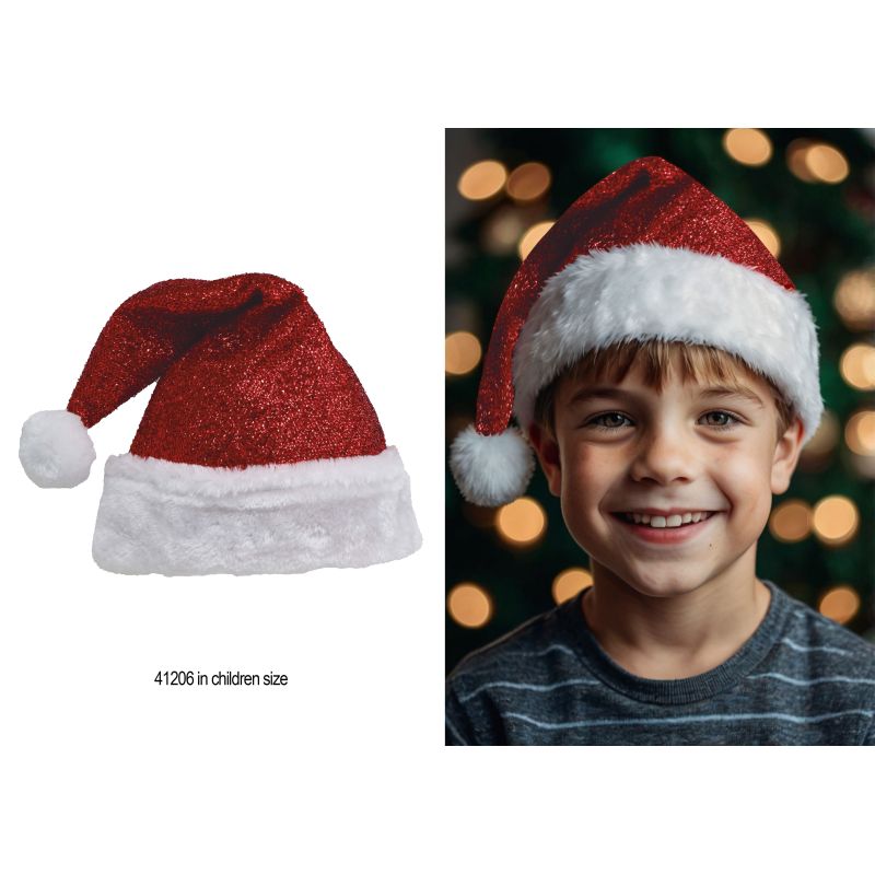 GLITZER WEIHNACHTSMÜTZE, KINDER