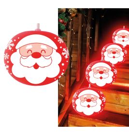 VERPACKUNG MIT 5 BELEUCHTETEN SANTA CLAUS LUFTBALL