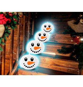 VERPACKUNG MIT 5 BELEUCHTETEN SCHNEEMANN LUFTBALLO