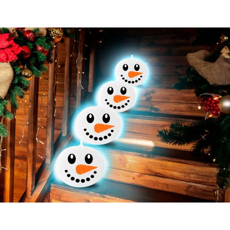 VERPACKUNG MIT 5 BELEUCHTETEN SCHNEEMANN LUFTBALLO