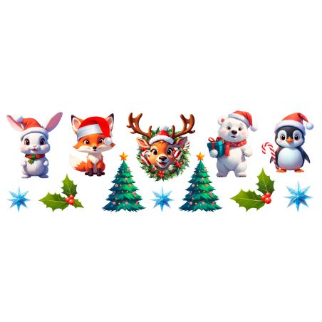 25X70 CM WEIHNACHTS- WANDSTICKER