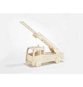 PEBARO Laubsägevorlage Feuerwehrauto 3D