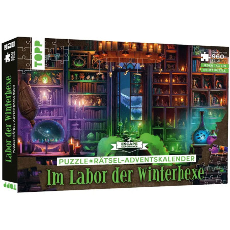 Puzzle-Rätsel-Adventskalender: Im Labor der Winterhexe – 24 Puzzles mit insgesamt 960 Teilen Puzzle-Rätsel-Adventskalender: Im Labor der Winterhexe – 24 Puzzles mit insgesamt 960 Teilen