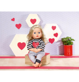 Dolly Moda Sport-Outfit gestreift 43cm