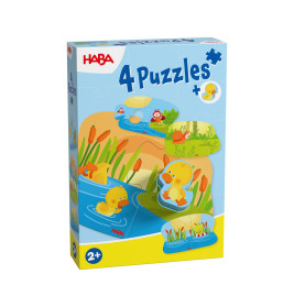 4 erste Puzzles – Tierkinder