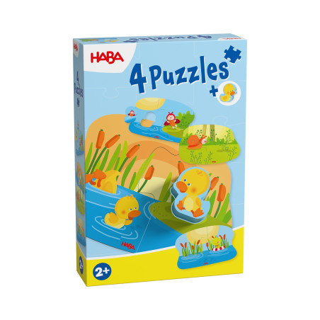 4 erste Puzzles – Tierkinder