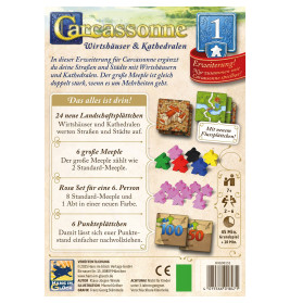 Carcassonne - Erweiterung 1 Wirtshäuser & Kathedralen