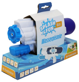 Splash   Fun Wasserpistole m.it Pump- und Schussfunktion 28 cm