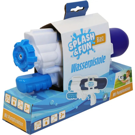 Splash   Fun Wasserpistole m.it Pump- und Schussfunktion 28 cm Splash   Fun Wasserpistole m.it Pump- und Schussfunktion 28 cm