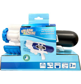 Splash   Fun Wasserpistole m.it Pump- und Schussfunktion 28 cm