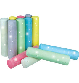 KREIDESPASS Glitzer Straßenmalkreide, 20 Stück