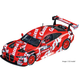 Rotes und schwarzes Rennwagenmodell mit Carrera-Logo, der Nummer 60 und großem Heckspoiler.